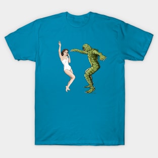 The Creature and Julie Adams doing the swim T-Shirt